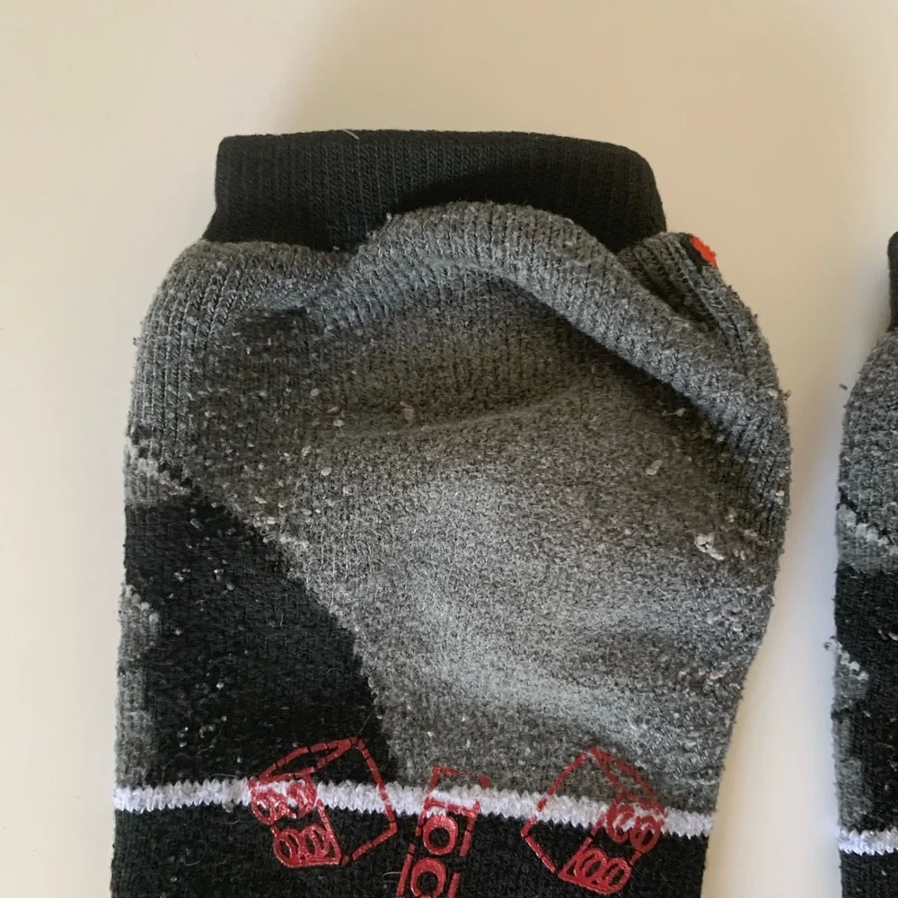 Lego Star Wars No Show Slipper Socks Darth Vader Black White Red